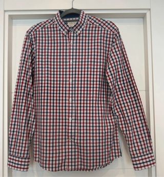 NUEVA. Camisa cuadros manga larga de Sfera.Talla M