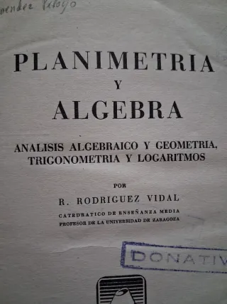 Planimetría y Algebra