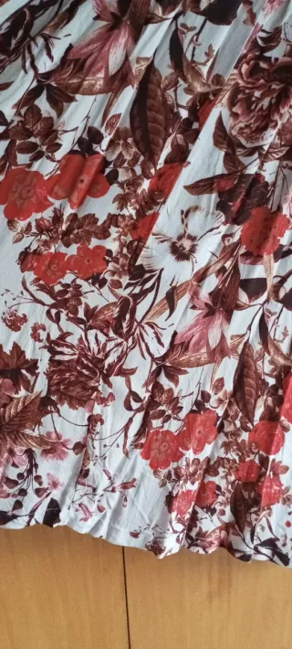 Vestido largo estampado floral