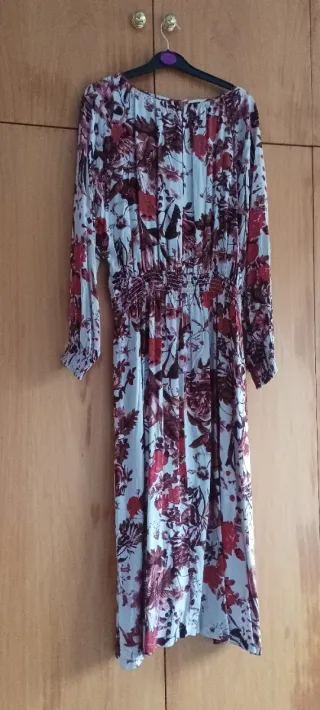 Vestido largo estampado floral