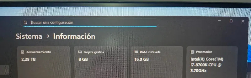 PC Gaming Completo i7 RX Vega 56 afbeelding 5