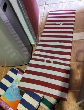 Esterillas de playa a rayas