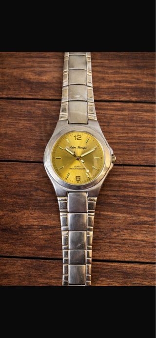 Reloj Andre Monique Cuarzo Dorado y Plateado