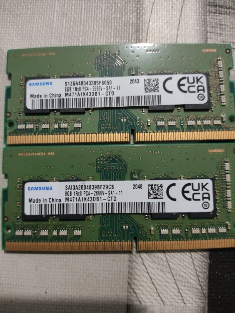 Samsung DDR4 8GB 2666MHz (16gb RAM)