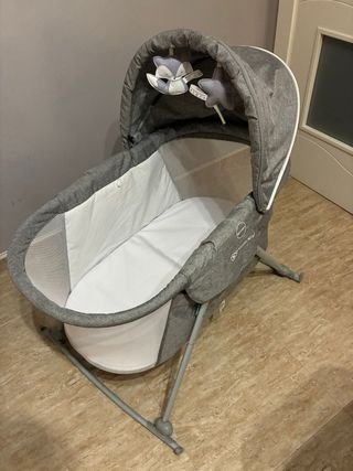 Mini Cuna Mecedora Gris Kindercraft