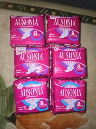 Compresas Ausonia Ultrafina Día Super y Normal
