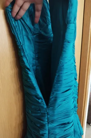 Vestido fiesta Vertize Gala color verde azulado