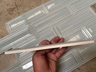 Azulejos 8x25 decorativos gris claro