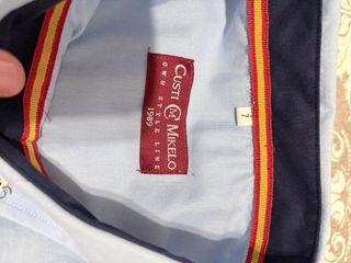 Camisa azul manga larga