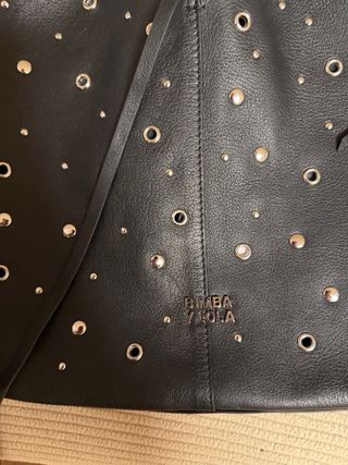 Bolso Bimba y Lola negro con flecos