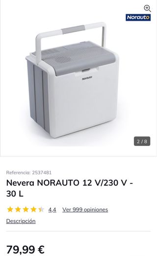 Nevera Portátil Norauto 30L 12V/230V