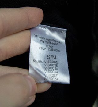 Maglia Tiramisù nera pizzo maniche lunghe Tg S/M