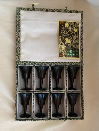 Servizio bicchierini giada anni '60