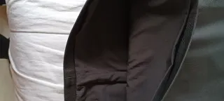 Falda efecto piel H&M negra talla 44