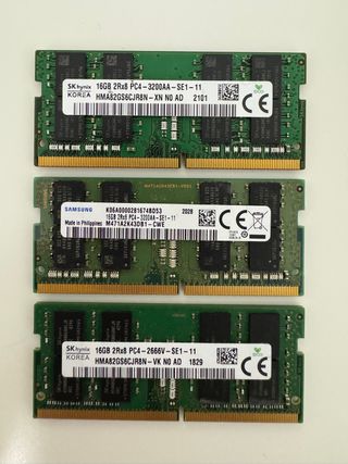 3x 16GB DDR4 RAM SK hynix/Samsung