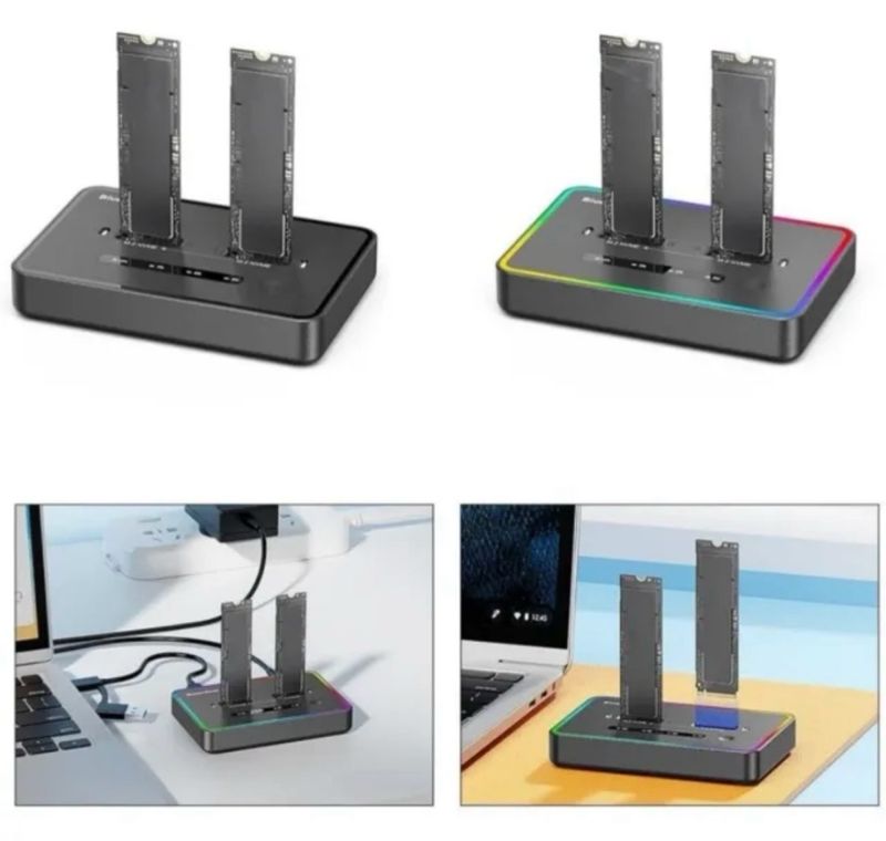 Dock M.2 NVMe 20Gbps RGB afbeelding 4