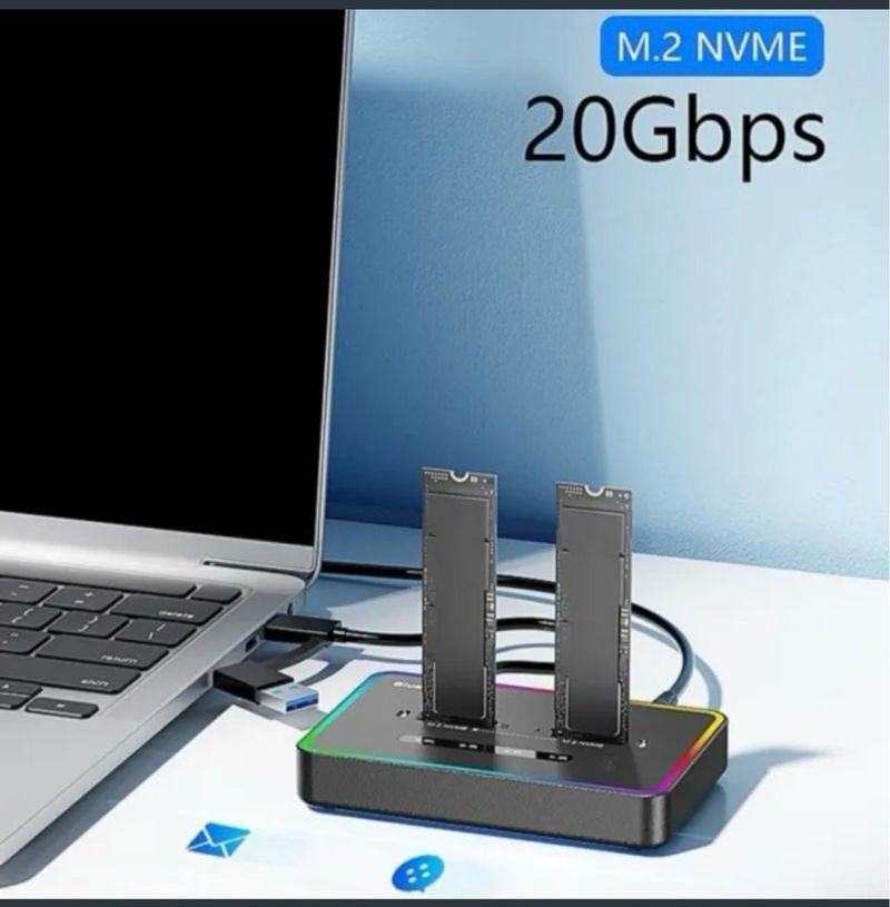 Dock M.2 NVMe 20Gbps RGB afbeelding 6