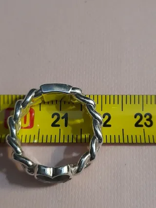 Anillo Tous Oso Negro Plata