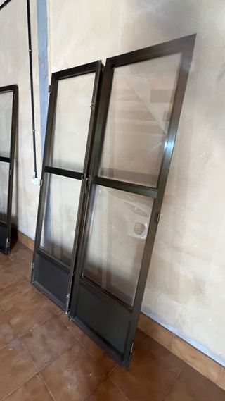 4 Puertas Balconeras Aluminio Latón