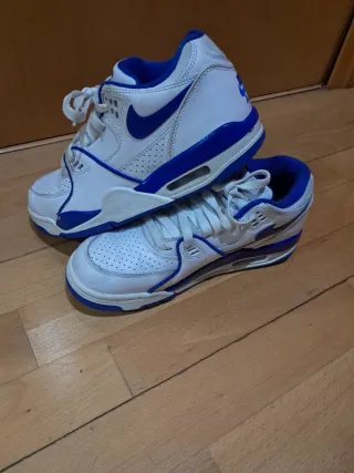 Nike Air Zapatillas Deportivas Blancas y Azules