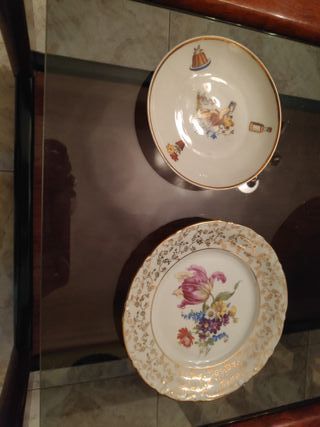 Vitrina cristal y espejo antiguo