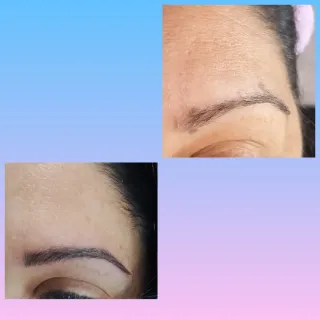 Microblading cejas negro y marrón