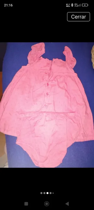 Conjunto niña rosa fresa 1 a 3 meses