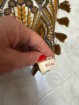 Sciarpa lana con frange