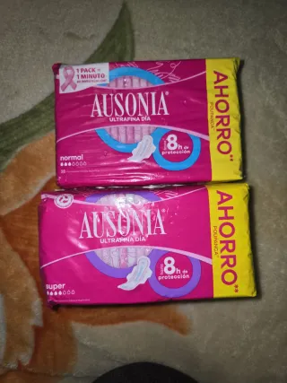 Compresas Ausonia Ultrafina Día Normal y Super