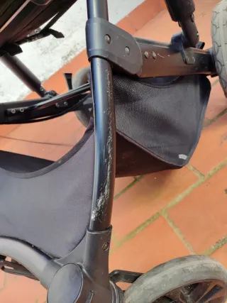 Carro Kinderkraft gris capazo y silla