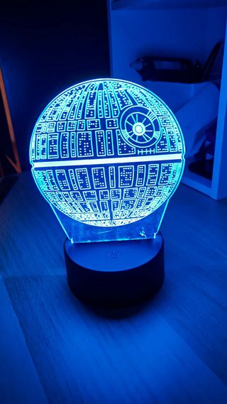 Lámpara LED Estrella de la Muerte