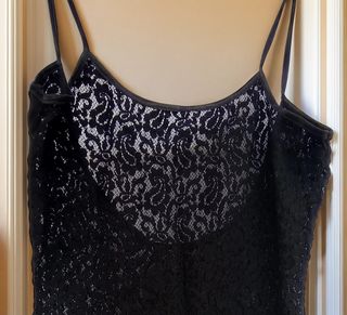 Camisón negro de encaje Talla S P 36 lenceria