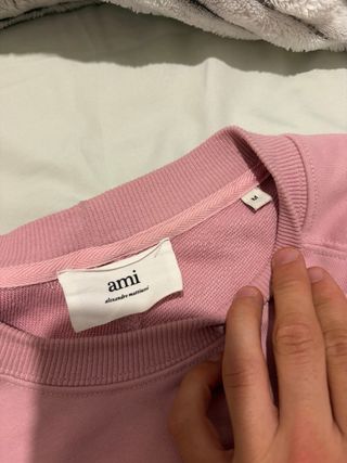Sudadera AMI Paris Rosa