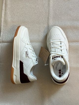 Scarpe Diadora Donna Tg 37 Bianche Bordeaux