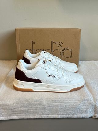 Scarpe Diadora Donna Tg 37 Bianche Bordeaux