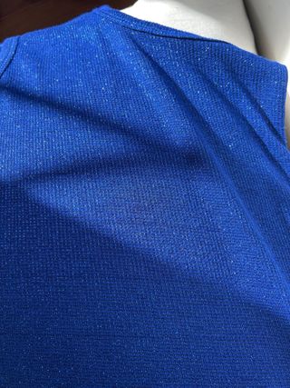 Camiseta azul con brillo Talla XL