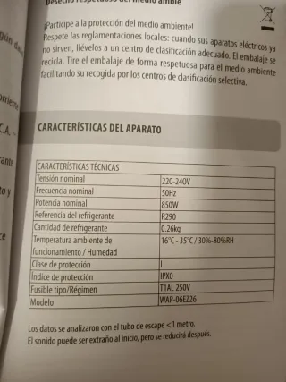 Aire Acondicionado Portátil Equation