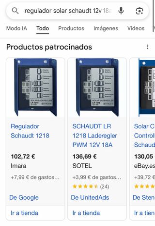 Regulador Solar Schaudt LR 1218