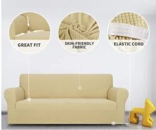 Funda elástica para sofá de 3 plazas