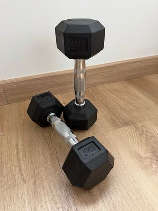 Mancuernas Hexagonales 3kg Fitness Tech (Set 2)