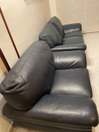 Sofá de piel 2+1 plazas