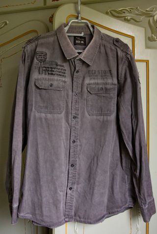 Camicia uomo Jean Pascale grigio XXL