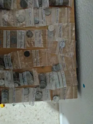 Colección de monedas antiguas