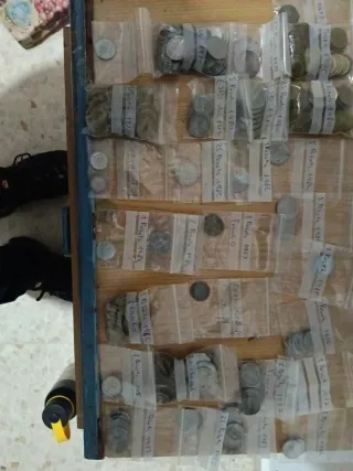 Colección de monedas antiguas