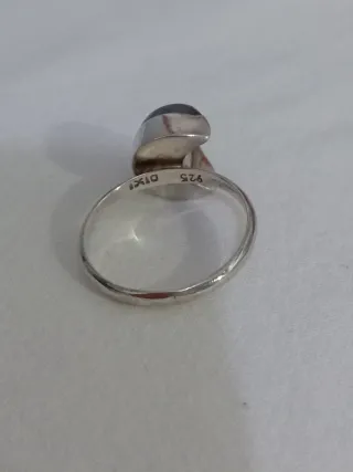 Anello con labradorote in argento 925 Luna