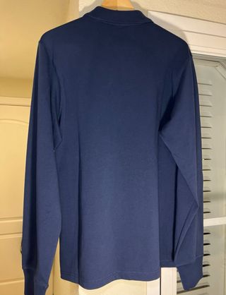 Polo Nike Hombre Manga Larga Azul