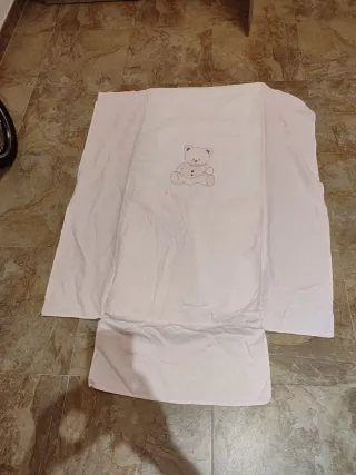 Chichonera y edredón cuna osito