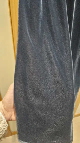 Falda larga terciopelo gris Talla XS