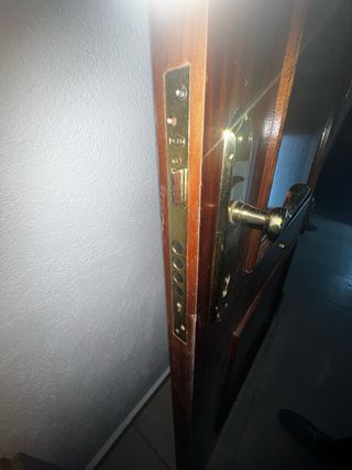 Puerta principal madera maciza