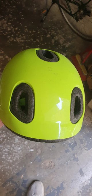 2 Cascos Bicicleta Infantil Naranja/Blanco y Verde